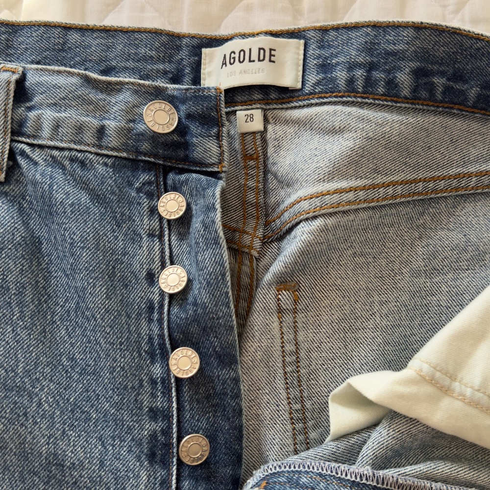 AGOLDE Women's 90's Pinch High Waist Straight Leg Organic Jean